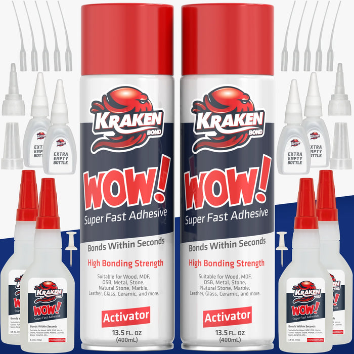 Kraken Bond WOW Super Fast Adhesive Set