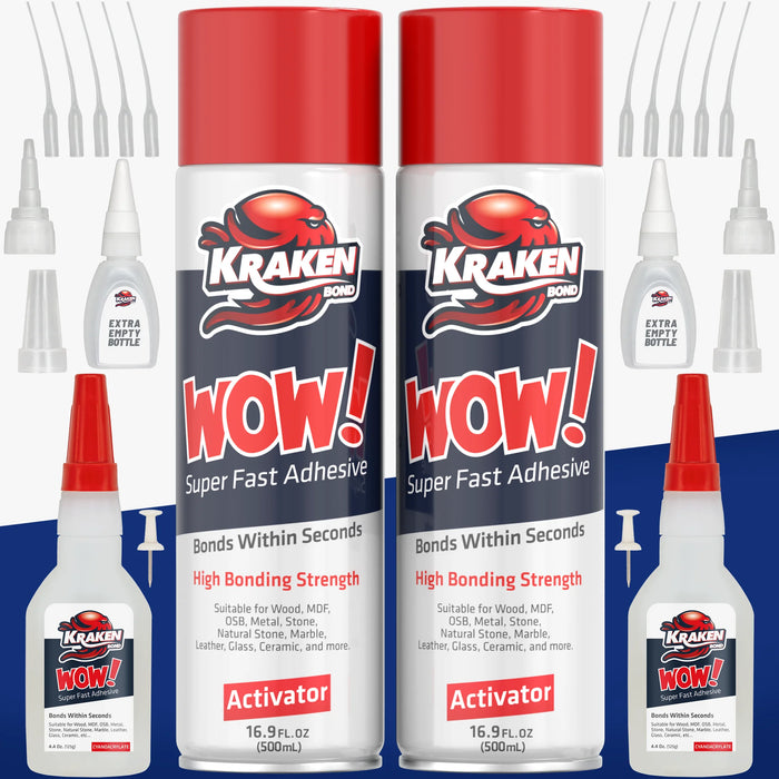 Kraken Bond WOW Super Fast Adhesive Set