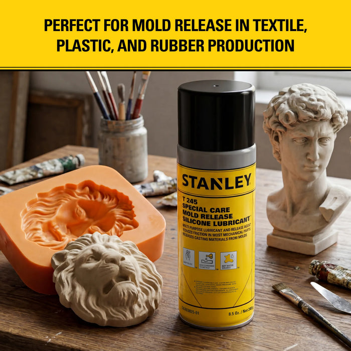 Stanley T245 Special Care Mold Release Silicone Lubricant Spray, 8.5 oz