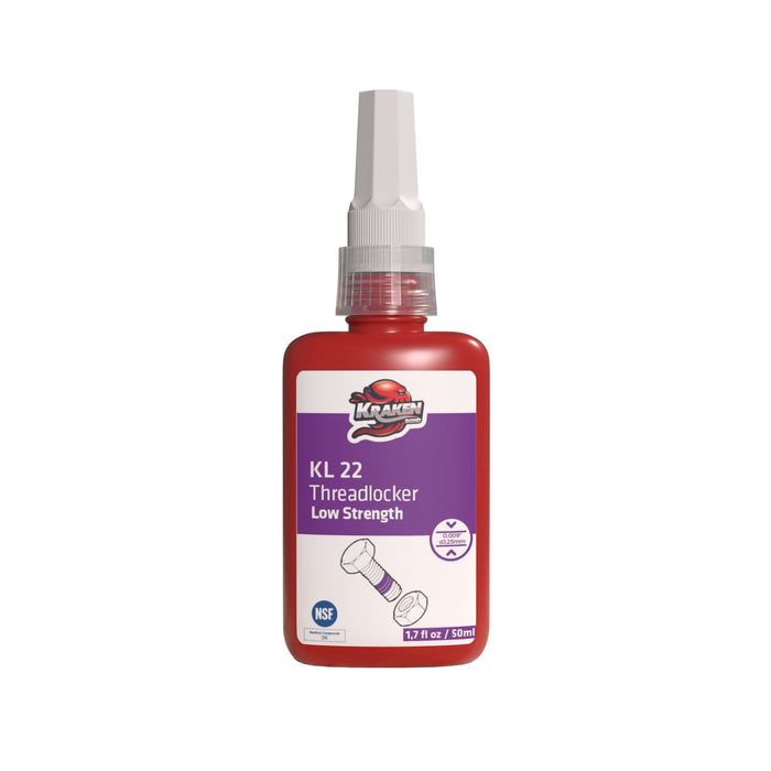 Kraken Bond Low Strength Purple Threadlocker - KL 22, 1.7 oz / 50 ml