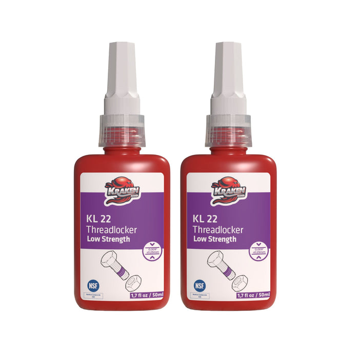 Kraken Bond Low Strength Purple Threadlocker - KL 22, 1.7 oz / 50 ml