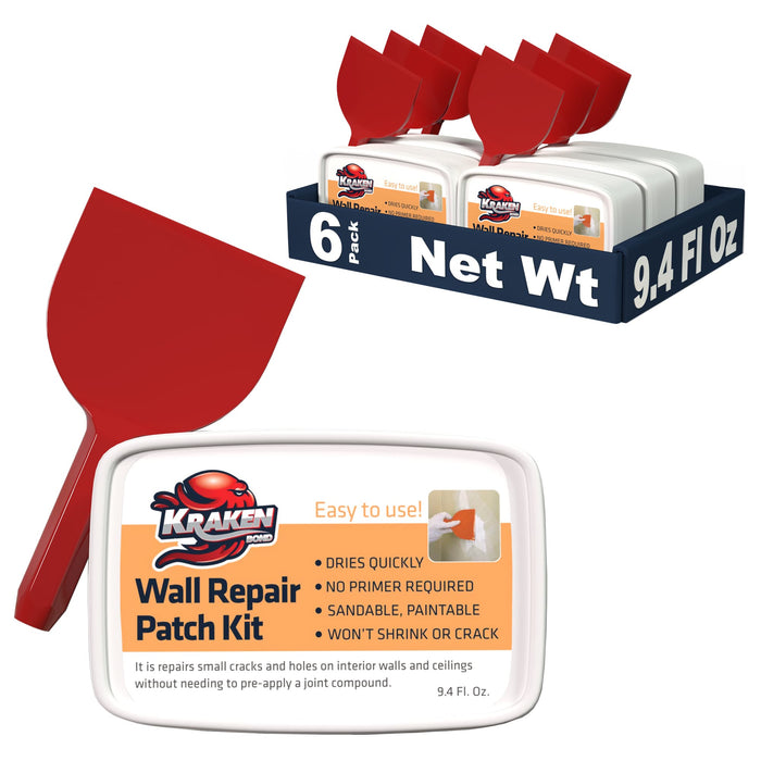 Kraken Bond Wall Repair Patch Kit - 6 Pack